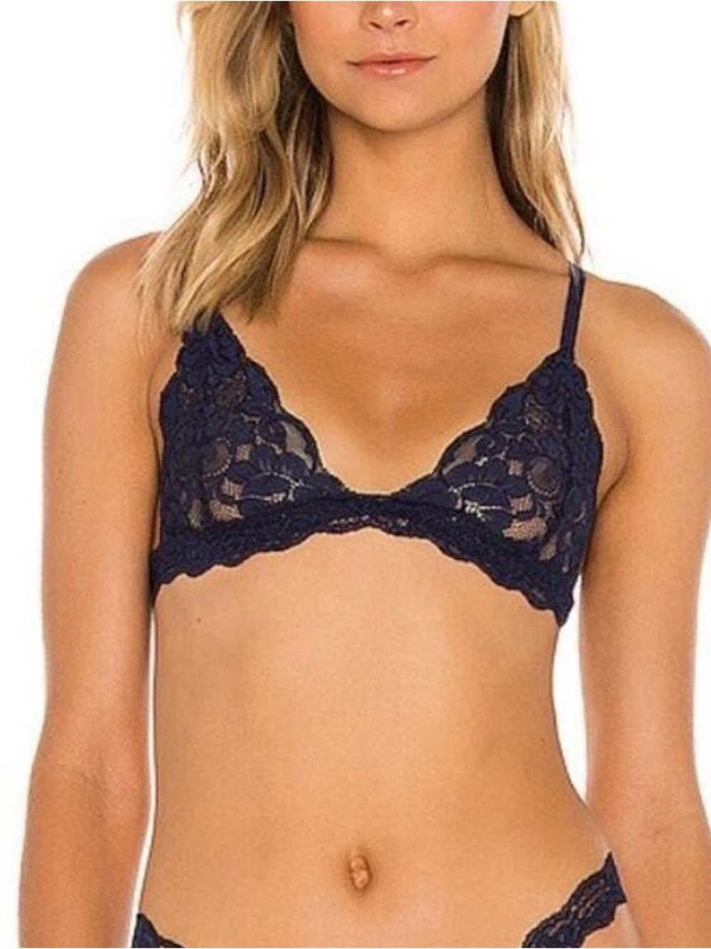 HAH nwot Navy lace bralette